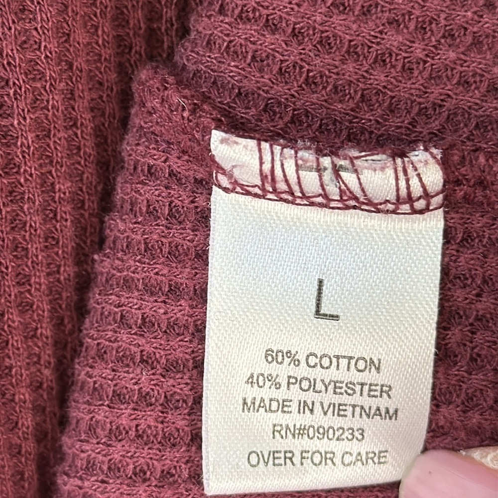PacSun Men’s lightweight waffle knit shirt size L - Picture 4 of 4